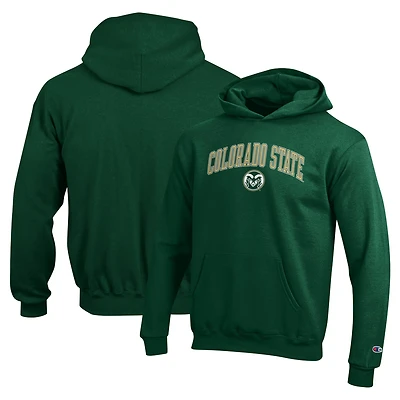 Sweat à capuche vert champion des jeunes Colorado State Rams Campus