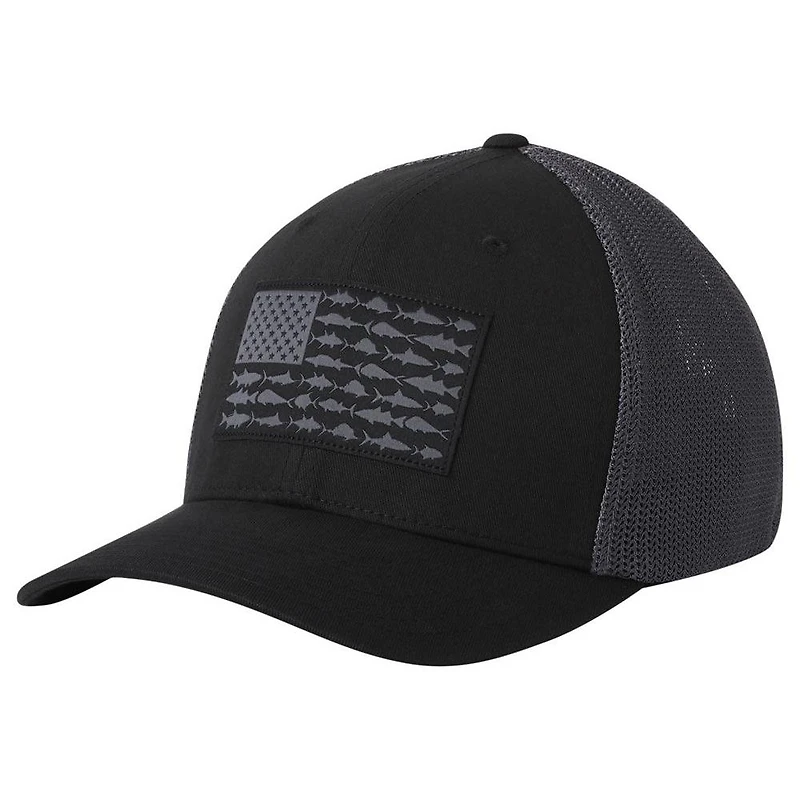 Casquette Columbia PFG Fish Flag Mesh Flex - Noir/Graphite