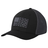 Casquette Columbia PFG Fish Flag Mesh Flex - Noir/Graphite