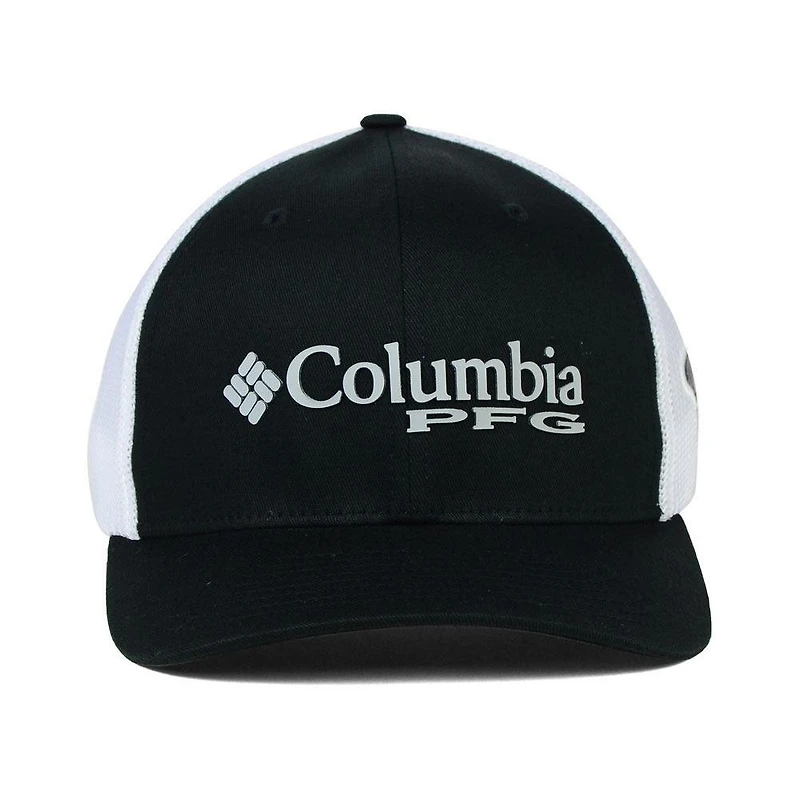 Casquette Columbia PFG Mesh Flex - Noir/Blanc
