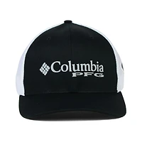 Casquette Columbia PFG Mesh Flex - Noir/Blanc