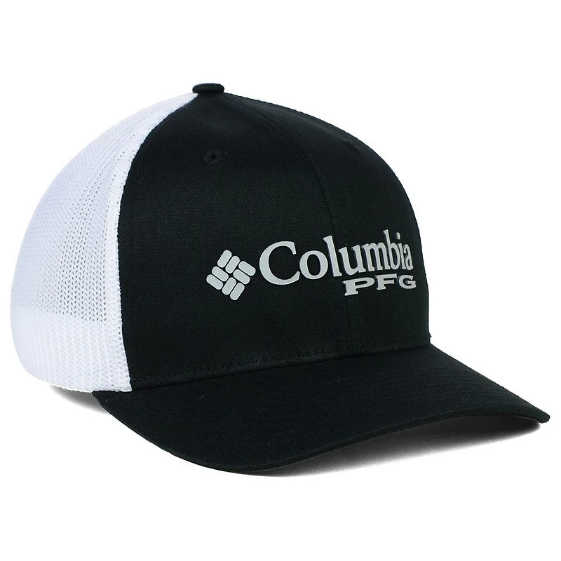 Casquette Columbia PFG Mesh Flex - Noir/Blanc