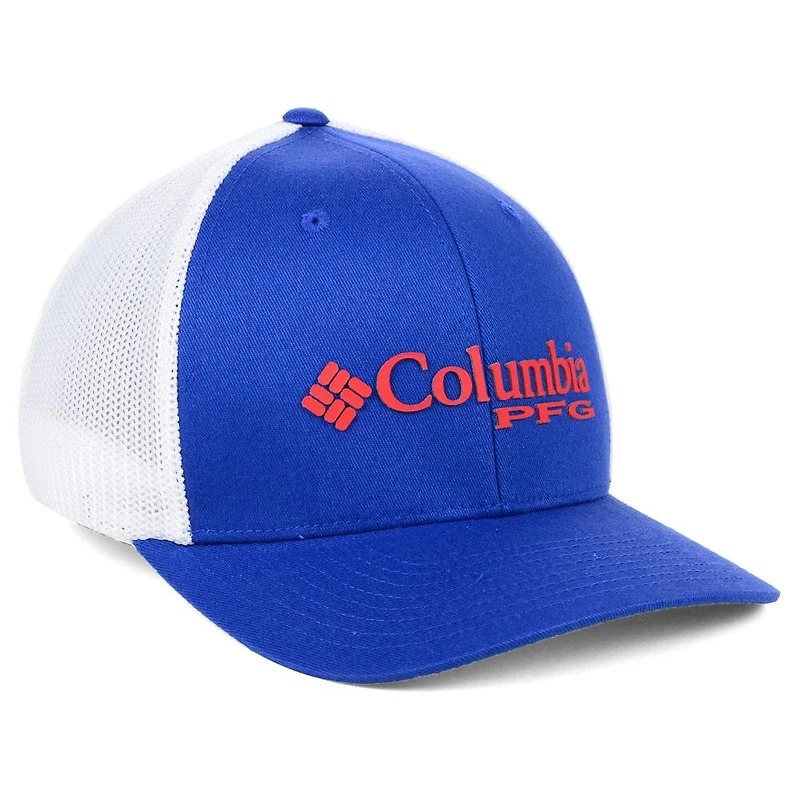 Columbia PFG Mesh Flex Hat - Royal/White