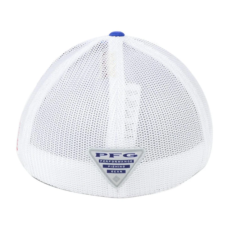 Columbia PFG Mesh Flex Hat - Royal/White