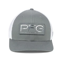 Columbia PFG Mesh Hooks Flex Hat - Gray/White