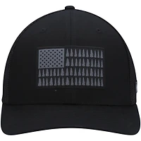 Men's Columbia Black Mesh Tree Flag Flex Hat