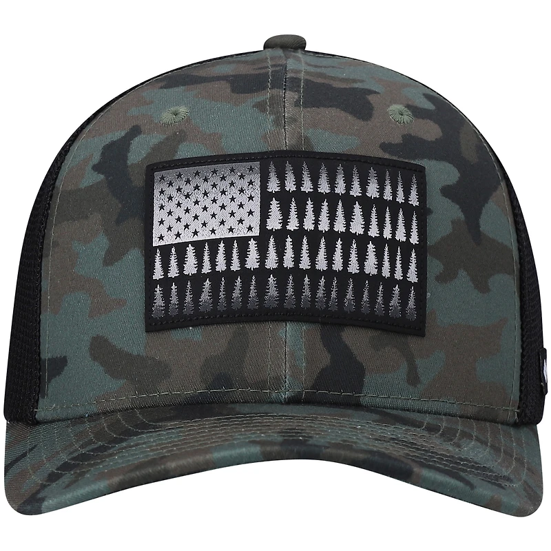 Casquette flexible Columbia Camo Tree Flag pour hommes