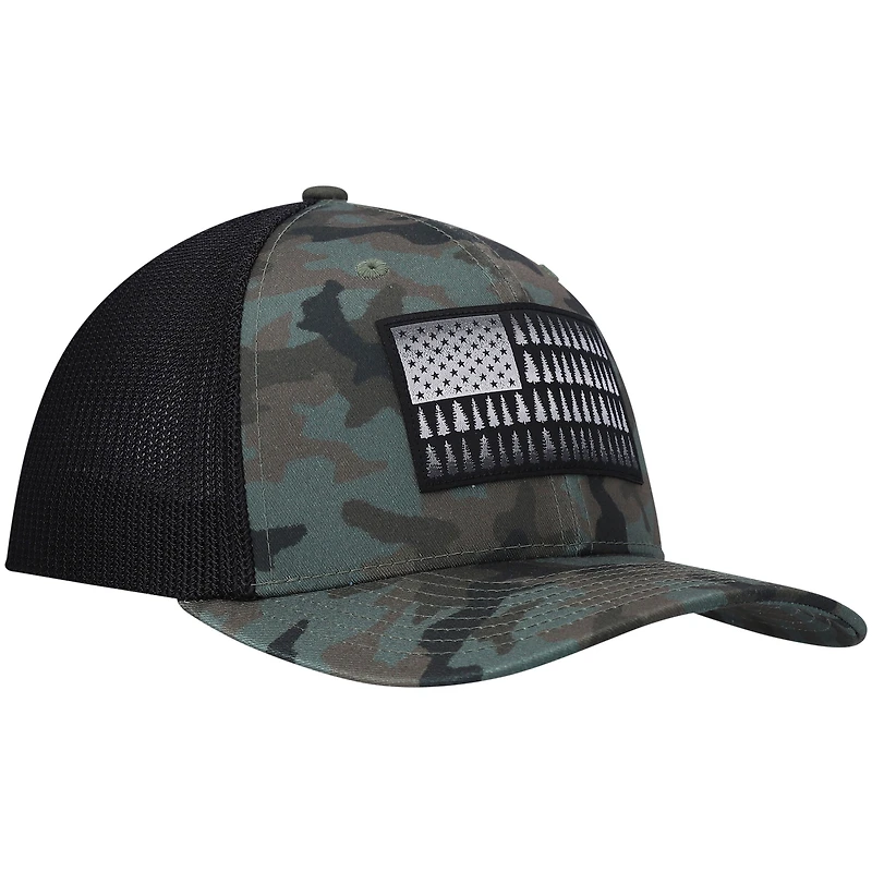 Casquette flexible Columbia Camo Tree Flag pour hommes