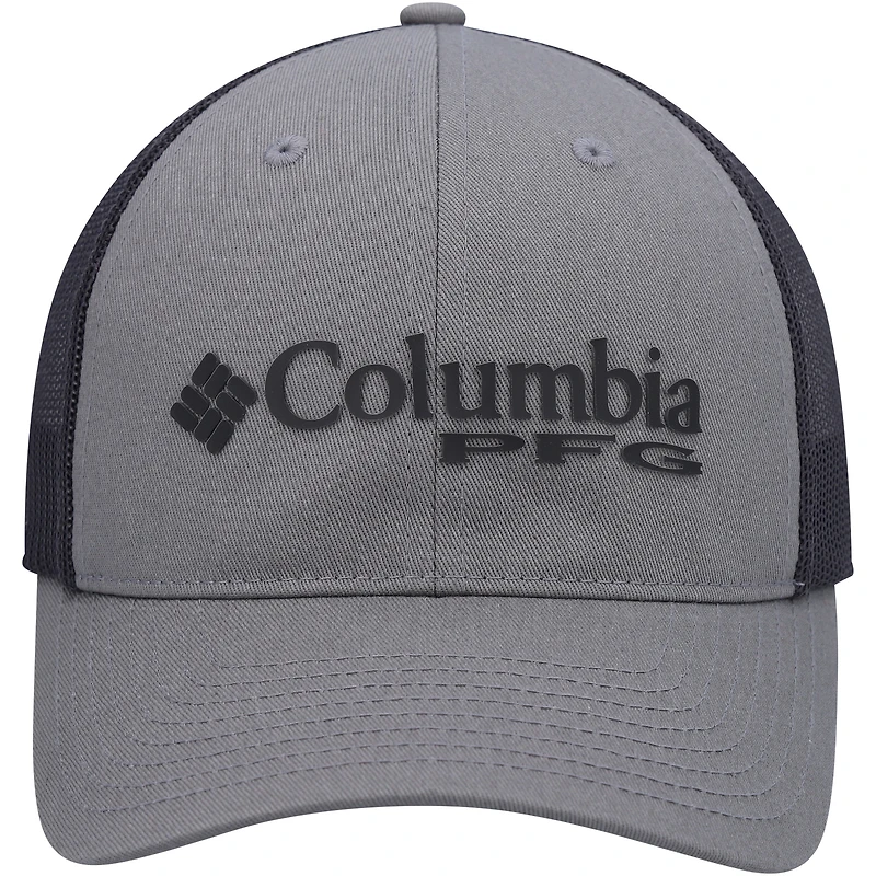 Casquette Snapback Columbia Graphite/Noir PFG Trucker pour hommes
