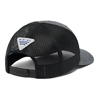 Casquette réglable Columbia Heather Black PFG Trucker pour hommes
