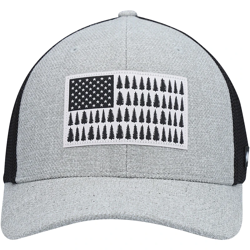 Men's Columbia Heathered Gray Tree Flag Flex Hat