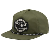 Casquette à visière plate Columbia Olive PHG Terminal Shot pour homme