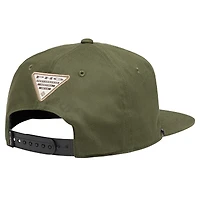 Casquette à visière plate Columbia Olive PHG Terminal Shot pour homme