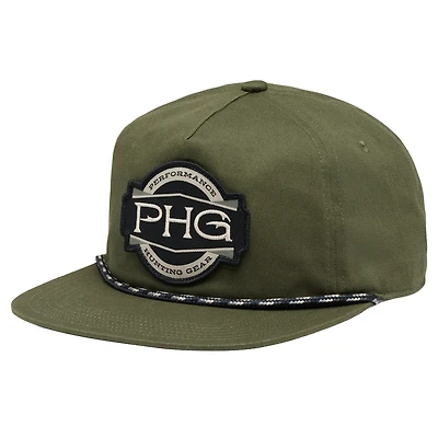 Casquette à visière plate Columbia Olive PHG Terminal Shot pour homme