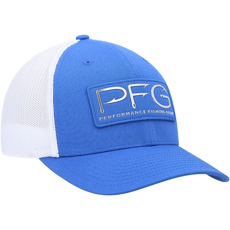 Men's Columbia Royal/White PFG Hooks Ball Flex Hat