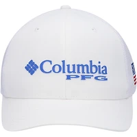Casquette Columbia blanche PFG Mesh Flex pour hommes