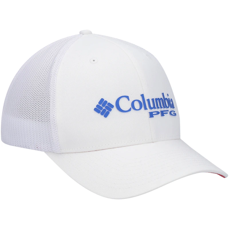Casquette Columbia blanche PFG Mesh Flex pour hommes