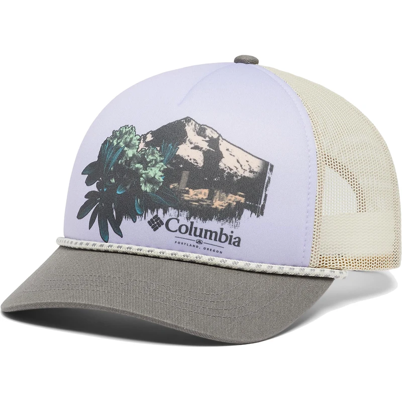 Women's Columbia Purple Mesh Trucker Snapback Hat
