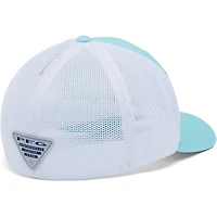 Casquette Columbia Aqua/Blanc PFG Mesh Flex pour jeunes