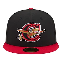 Men's New Era  Black/Red Columbia Fireflies Minor League Theme Nights 59FIFTY Fitted Hat