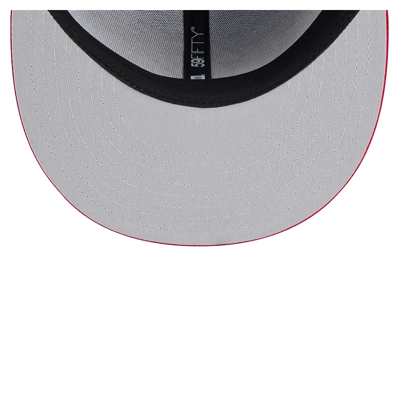 Men's New Era  Black/Red Columbia Fireflies Minor League Theme Nights 59FIFTY Fitted Hat