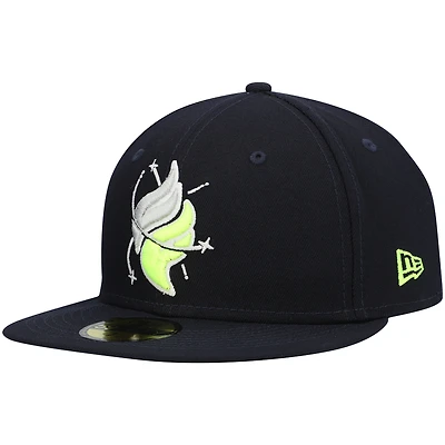 Casquette ajustée New Era 59FIFTY bleu marine Columbia Fireflies Authentic Collection Team Alternate pour homme