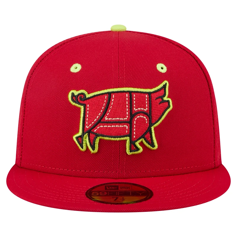 Casquette ajustée Columbia Fireflies Copa de la Diversión 59FIFTY New Era rouge pour homme