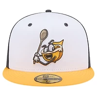 Casquette ajustée 59FIFTY White Columbia Fireflies Theme Night Grits New Era pour hommes