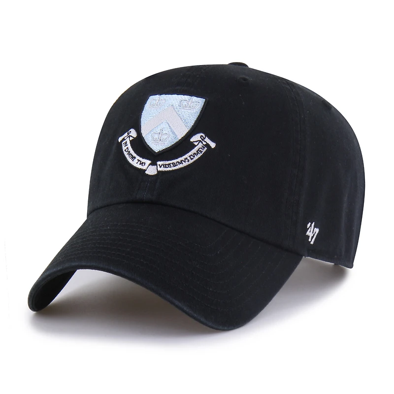 Men's '47 Black Columbia University Clean Up Adjustable Hat