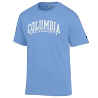 Men's Champion  Light Blue Columbia University Basic Arch T-Shirt