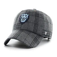 Casquette unisexe ajustable à carreaux gris Columbia University '47