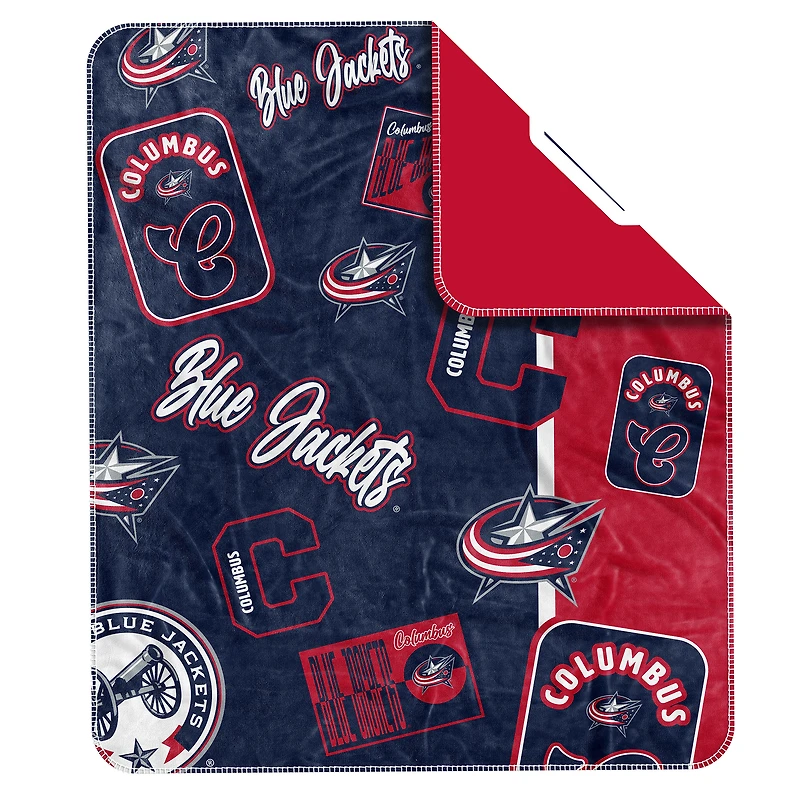 Columbus Blue Jackets 50" x 60" Dream Weave Throw Blanket
