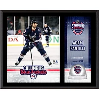 Adam Fantilli Columbus Blue Jackets 12" x 15" 2025 NHL Stadium Series Sublimated Plaque with Game-Used Ice - Limited Edition of 250