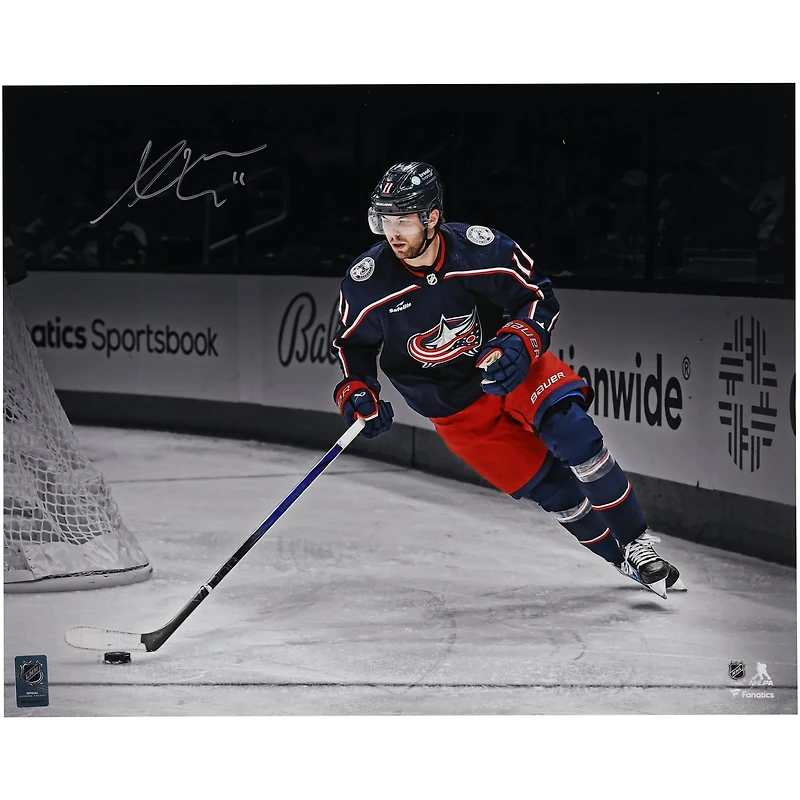 Adam Fantilli Columbus Blue Jackets Autographed 16" x 20" NHL Debut Spotlight Photograph