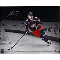 Adam Fantilli Columbus Blue Jackets Autographed 16" x 20" NHL Debut Spotlight Photograph