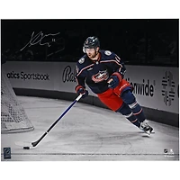 Photographie autographiée de 16" x 20" des débuts de Adam Fantilli des Blue Jackets de Columbus dans la LNH