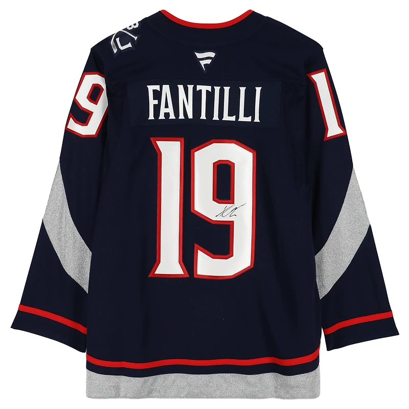 Adam Fantilli Columbus Blue Jackets Autographed 2025 Stadium Series Fanatics Premium Jersey