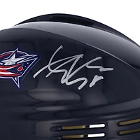 Casque miniature autographié par Adam Fantilli des Blue Jackets de Columbus