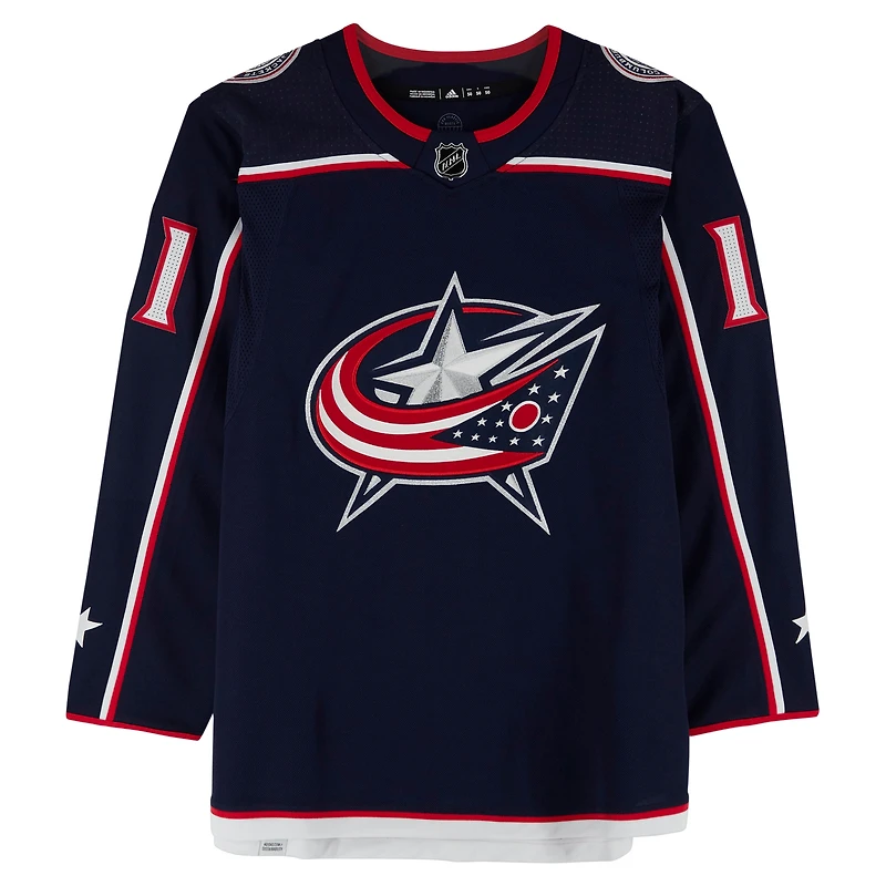 Adam Fantilli Columbus Blue Jackets Autographed Navy adidas Authentic Jersey
