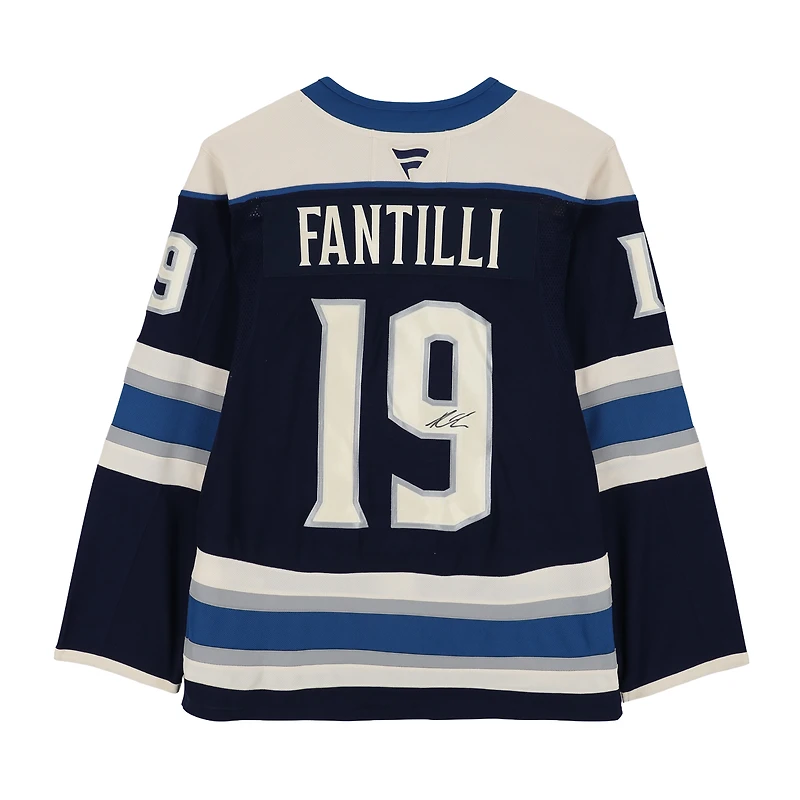 Adam Fantilli Columbus Blue Jackets Autographed Navy Alternate Fanatics Premium Jersey