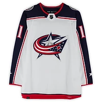 Maillot adidas authentique blanc autographié par Adam Fantilli des Columbus Blue Jackets