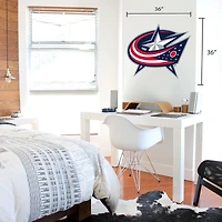Columbus Blue Jackets - 36'' x 36'' Team Repositional Vinyl Wall Decal