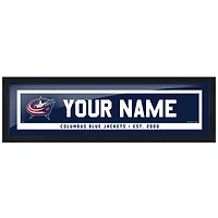 Cadre photo personnalisé des Blue Jackets de Columbus - 6'' x 22''