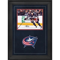 Cadre photo horizontal de luxe Columbus Blue Jackets 8'' x 10'' avec logo de l'équipe