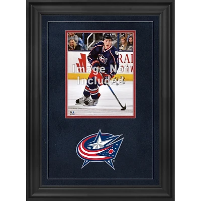 Cadre photo vertical de luxe Columbus Blue Jackets 8'' x 10'' avec logo de l'équipe
