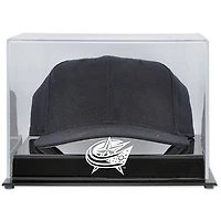 Vitrine de présentation en acrylique pour casquettes avec logo de l'équipe des Blue Jackets de Columbus