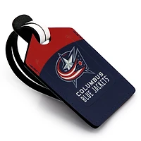 Columbus Blue Jackets - Coffret cadeau trois pièces en cuir avec étiquette personnalisée