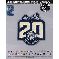 Écusson de maillot alternatif non signé de l'emblème national de la saison 2020-21 des Blue Jackets de Columbus