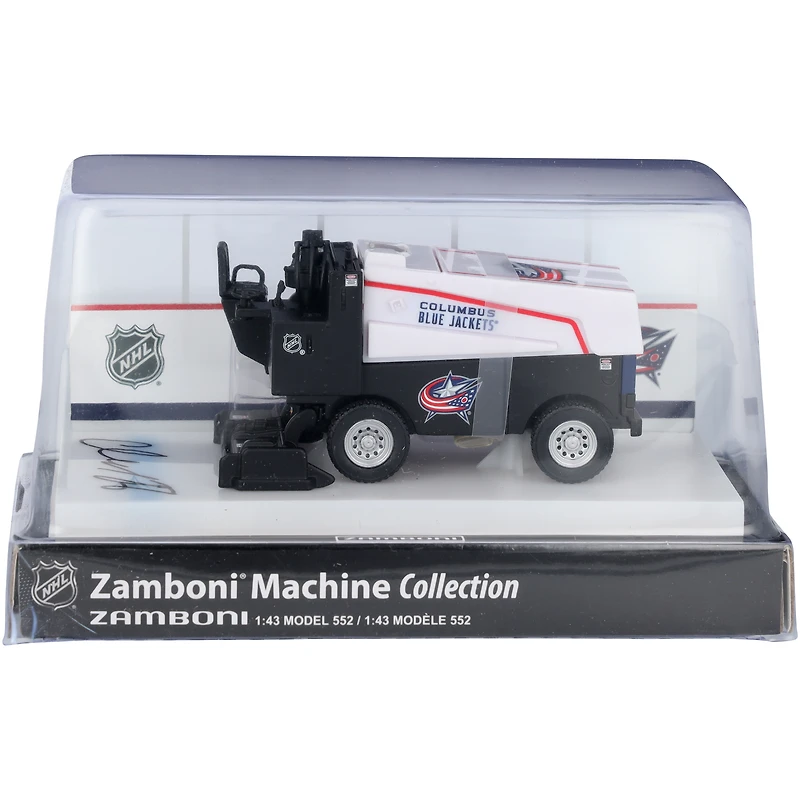 Zamboni miniature à l'échelle 1:43, autographiée par Kirill Marchenko des Blue Jackets de Columbus