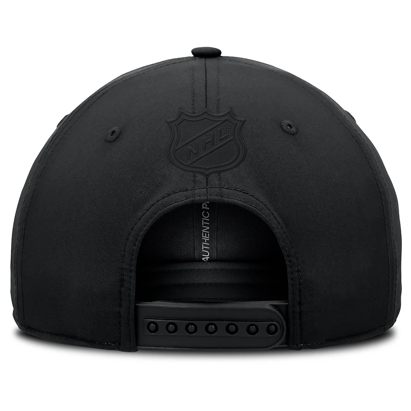Casquette ajustable Fanatics Black Columbus Blue Jackets Authentic Pro Road pour homme